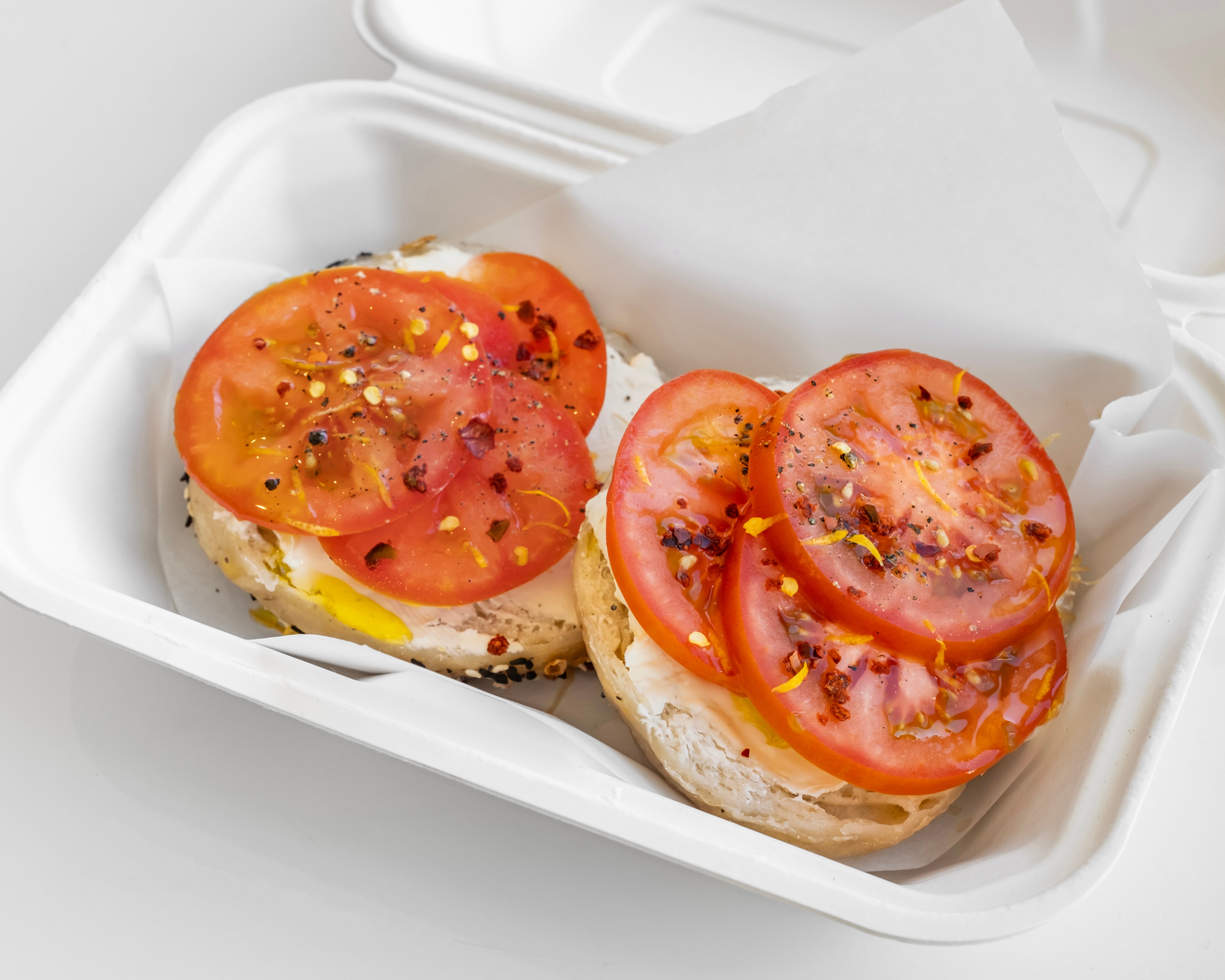tomato-bagel-bread-butter
